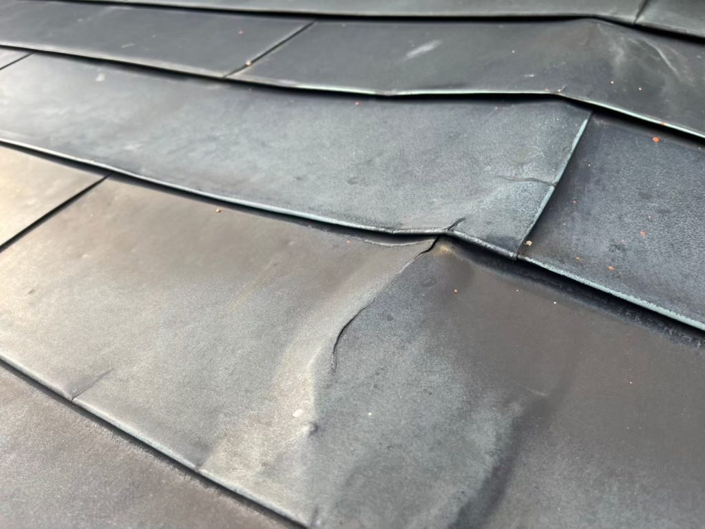 日光市　お寺　銅板　施工前