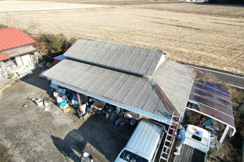 日光市　屋根　スレート　カバー　雨樋